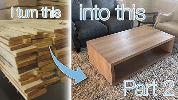 Solid Oak Coffee Table DIY Build Part 2 - Coffee Table Woodworking Project