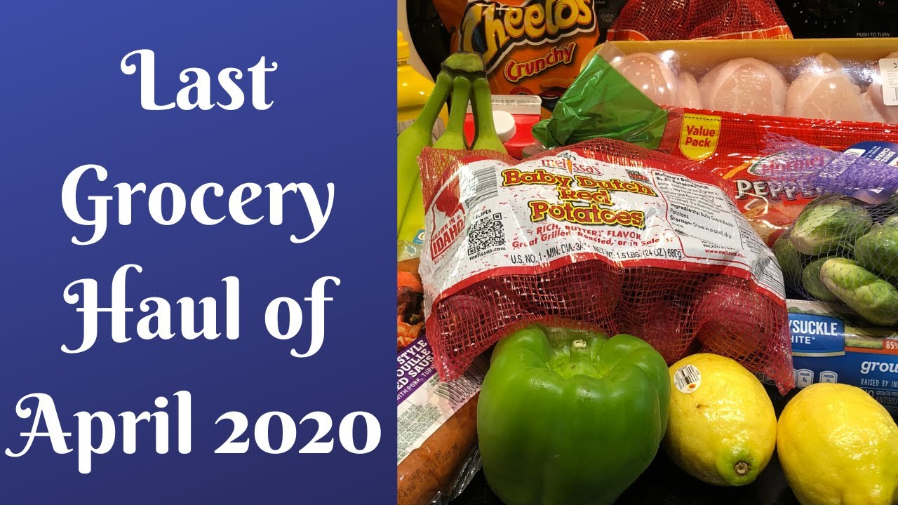 WALMART & KROGER PICKUP | Last Grocery Haul of April 2020 | PRICES