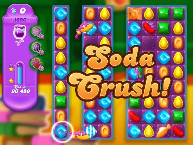 Candy Crush Soda Saga Level 1696 No Boosters Youtube