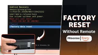 HiSense Fire TV: Factory Reset Without Remote! [Manually Button]