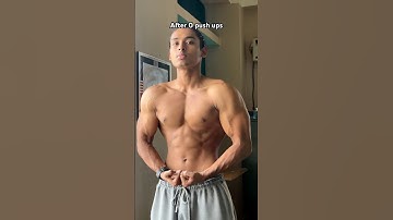 Before and After 100 push ups #bodybuilding #fitness #shorts