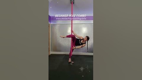 Beginner Pole Combo #poletricks #polecombo #polefitness #beginnerpole