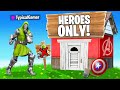 Playing as a VILLAIN in a SUPERHERO ONLY Tournament! (Fortnite)