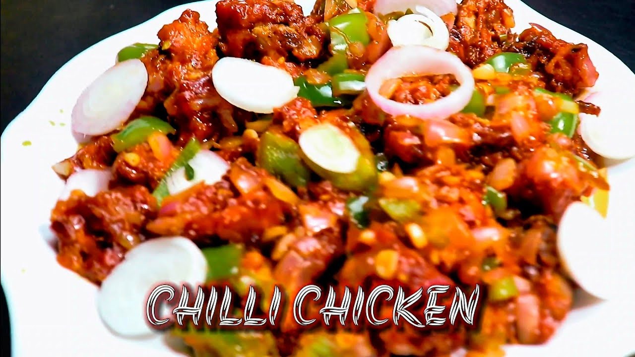 Chilli chicken | starter recipie | home made | hey foodies - YouTube