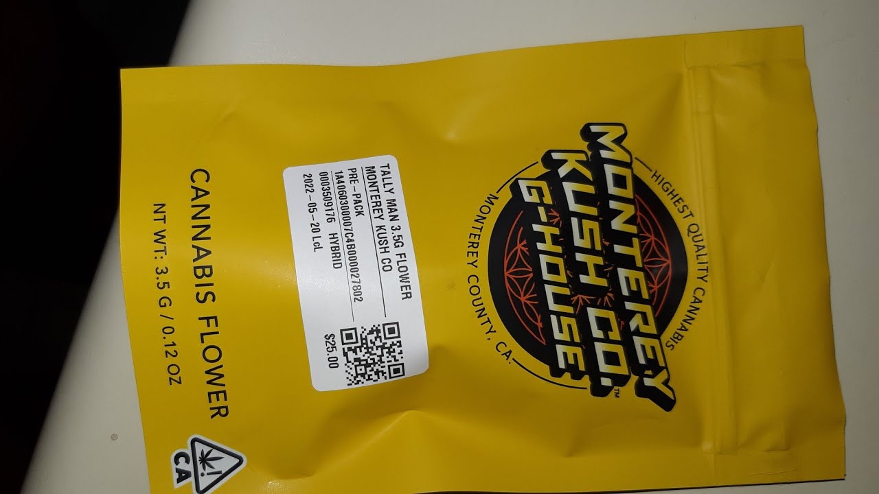 strain review Monterey kush co tally man