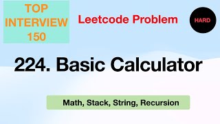 Basic Calculator (Leetcode Problem)