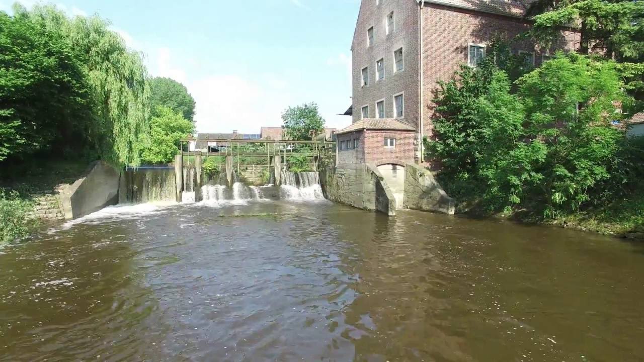 Die Berkel in Stadtlohn an der Mühle 2016