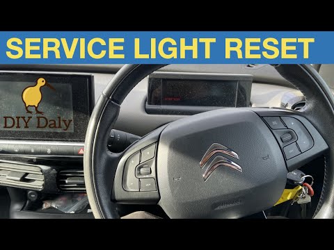 Citroen C4 Cactus Service light reset procedure