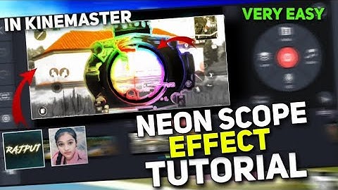 pubg lite viral video editing tutorial (neon scope effect) in kinemaster