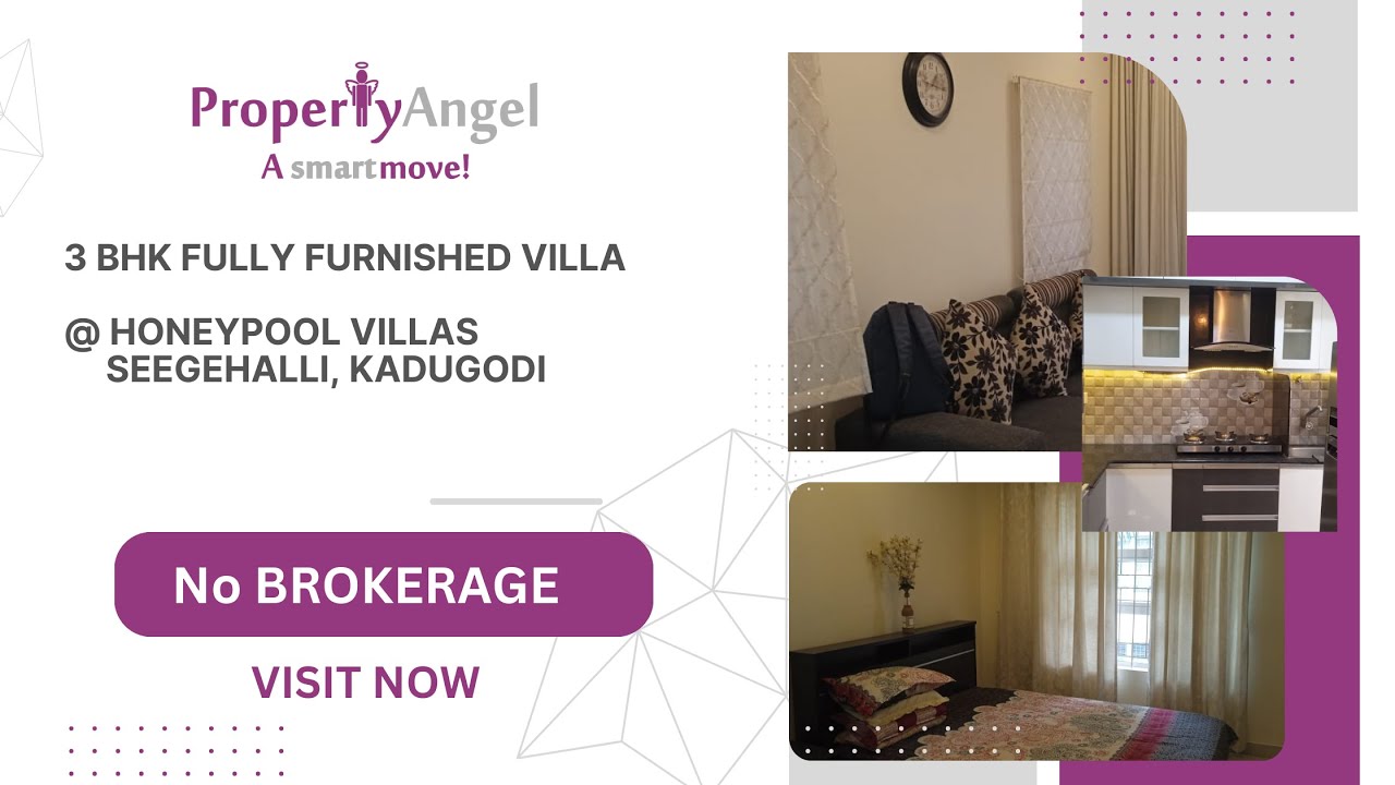 3 BHK Semi Furnished Villa Honeypool Villas, Kadugodi PropertyAngel