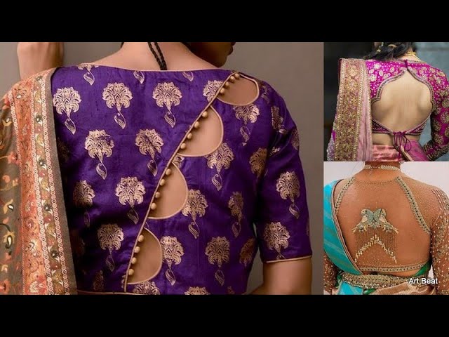 Latest back net blouse designs for lehenga and saree 2020 - Simple Craft  Idea-hoanganhbinhduong.edu.vn