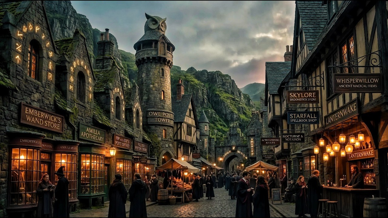 Highstone Market District | Neo-Classical Fantasy Town Ambient for Worldbuilding