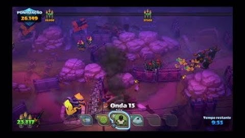 Guns Up - Defesa contra CPU - Até  onda 26 - 80696 pontos