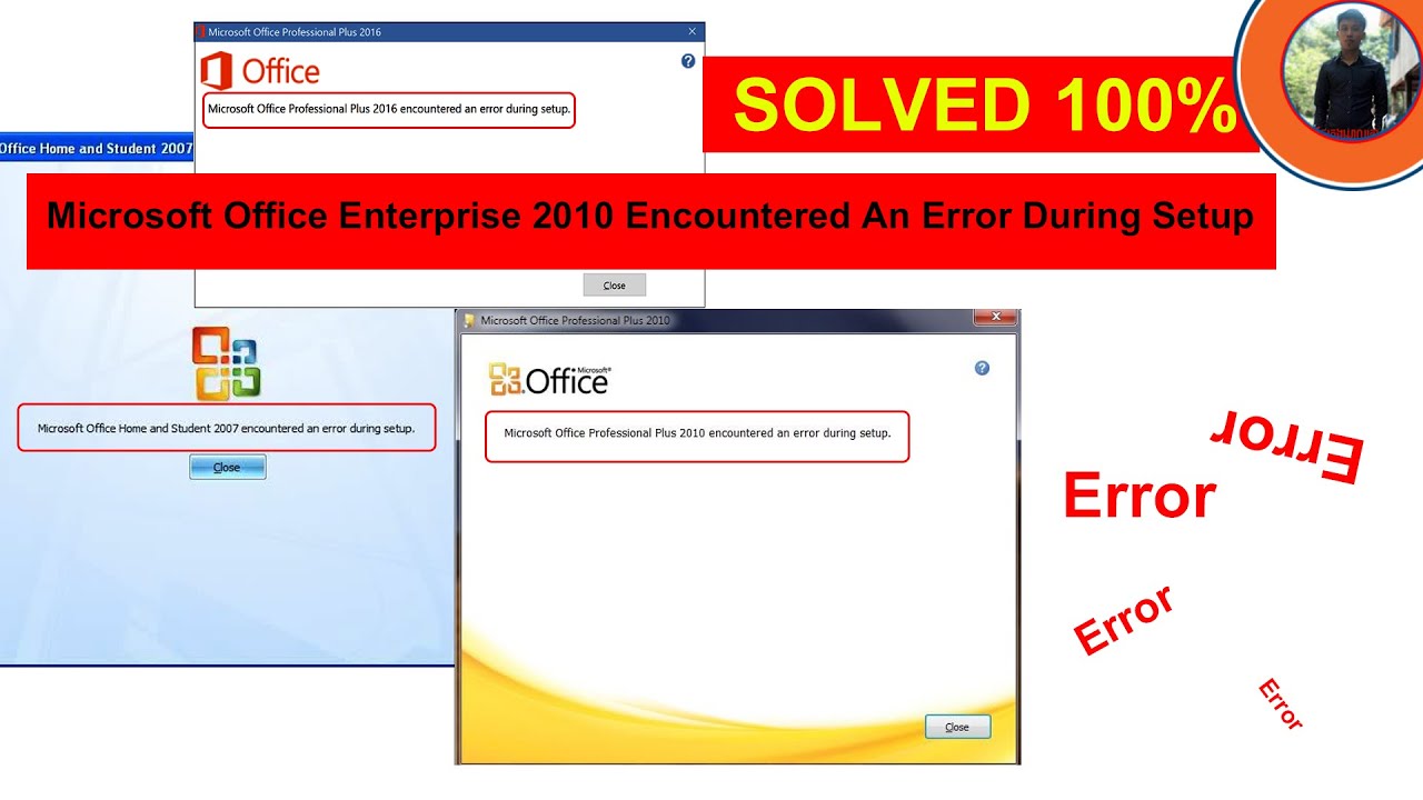 How To Fix Microsoft Office Professional Plus Encountered An Error During  Setup | Mr Block Fix Solve - YouTube