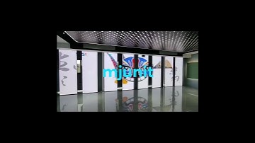 mjunit multimedia exhibition hall LED left and right opening and closing door multi screen linkage