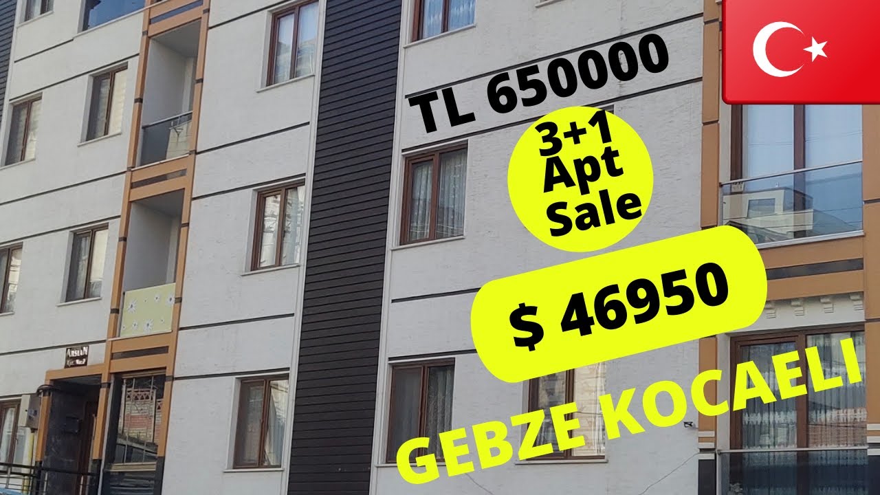 Apartment for Sale in Turkey l 3+1Upper Floor Apartment in Gebze