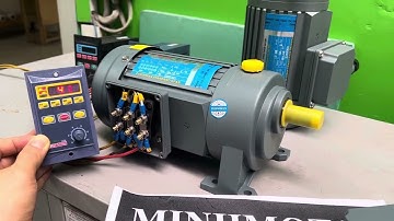 Biến tần chỉnh tốc độ motor 0.2kw 200w, 0.18kw giảm tốc 3 pha, 0901460163, MINHMOTOR