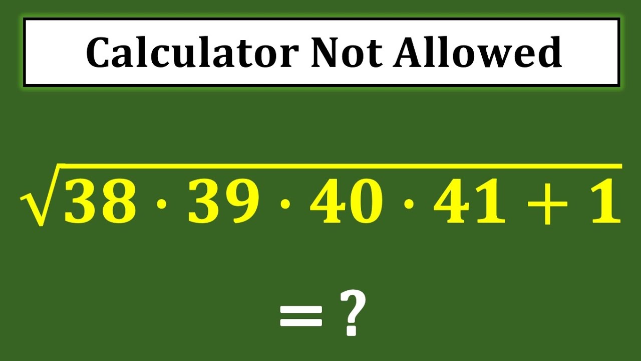 A Very Nice Square Root Simplification Math Problem | Maths Olympiad ...