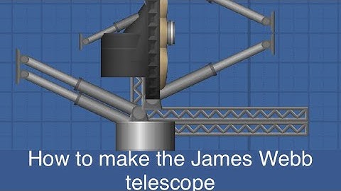 How to make the James Webb telescope in SFS (No bp)