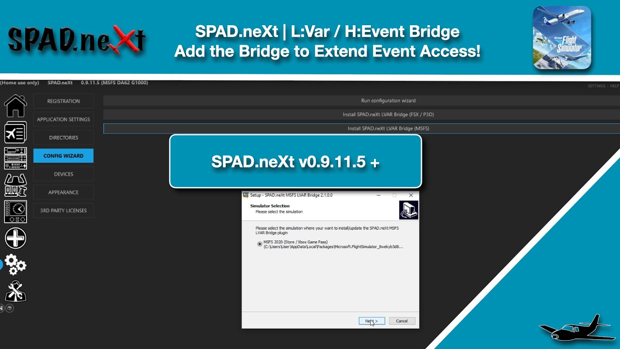  Sim Video SPAD neXt L Var H Event Bridge Configuration YouTube