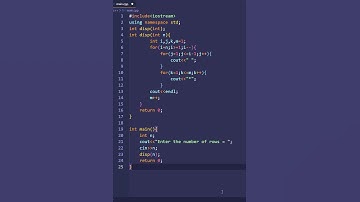 C++ program to print mirrored right triangle star pattern using function | PWOS #shorts