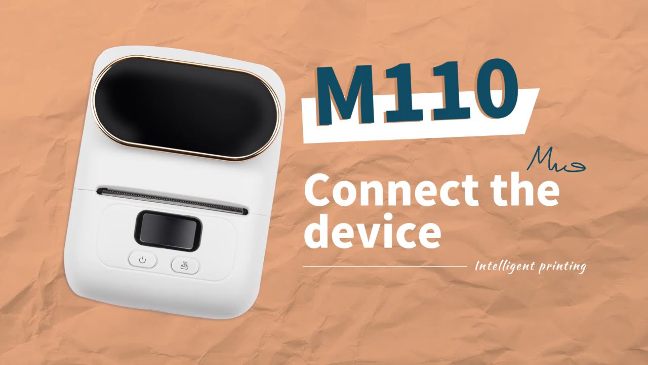 Tutorial How to Connect the Device of M110 Thermal Lable Maker