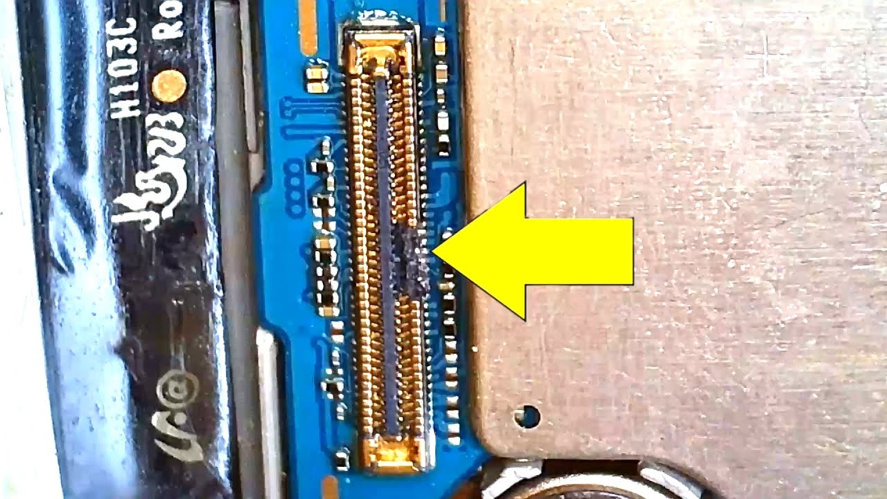 ремонт разъемов материнской платы мобильного телефона