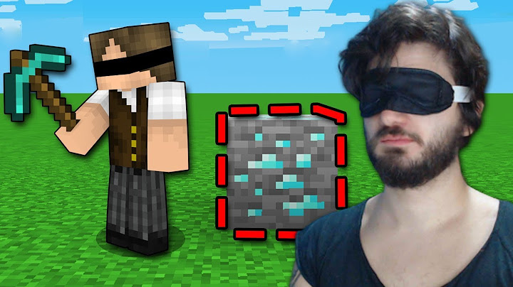 MINECRAFT, MAS EU ESTOU VENDADO! e meu amigo me ajuda a jogar