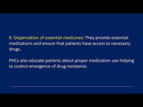 Basic functions of Primary Health Centers PHCs by Public Health Videos Dr Sandheep
