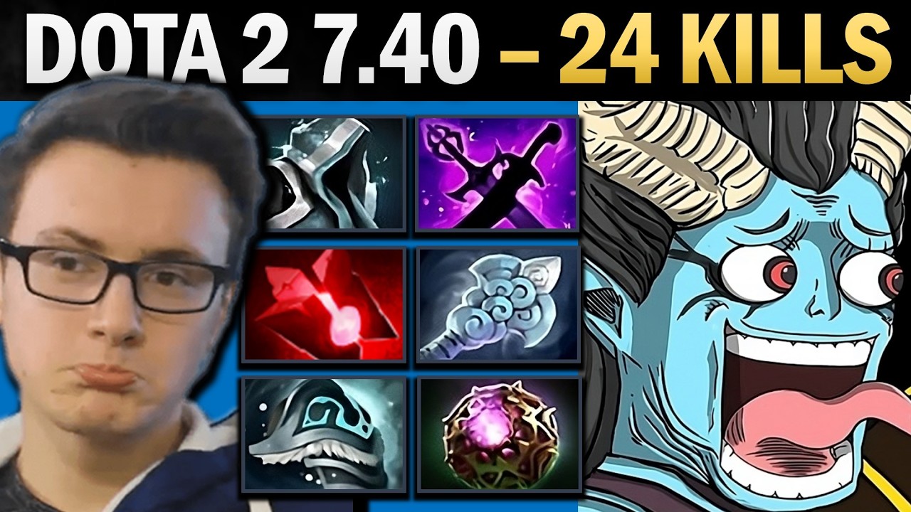 Queen of Pain Pro Mid with Windwaker and 24 Kills - Gameplay Dota