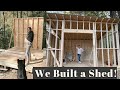 Building a 16x10 Shed in One Weekend! | Off Grid Workshop Build