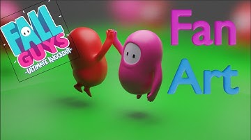 Time-lapse-14 | Fall Guys Fan Art | blender