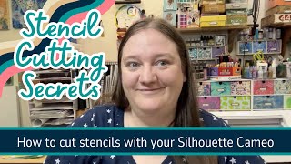 DIY Stencils for Gel Printing, Art Journaling & Mixed Media with Silhouette- Stencil Cutting Secrets
