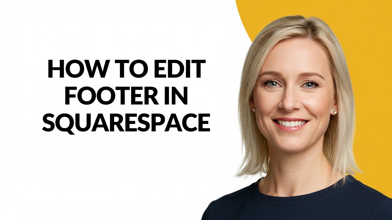 How to Edit Footer In Squarespace - Julia'sTutorials