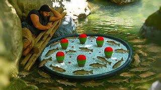 : Amazing Fishing Technique / Many Fish at Once