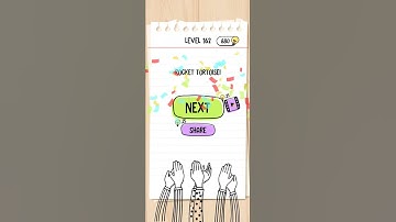 Brain Test Level 162 tortoise must win walkthrough answer