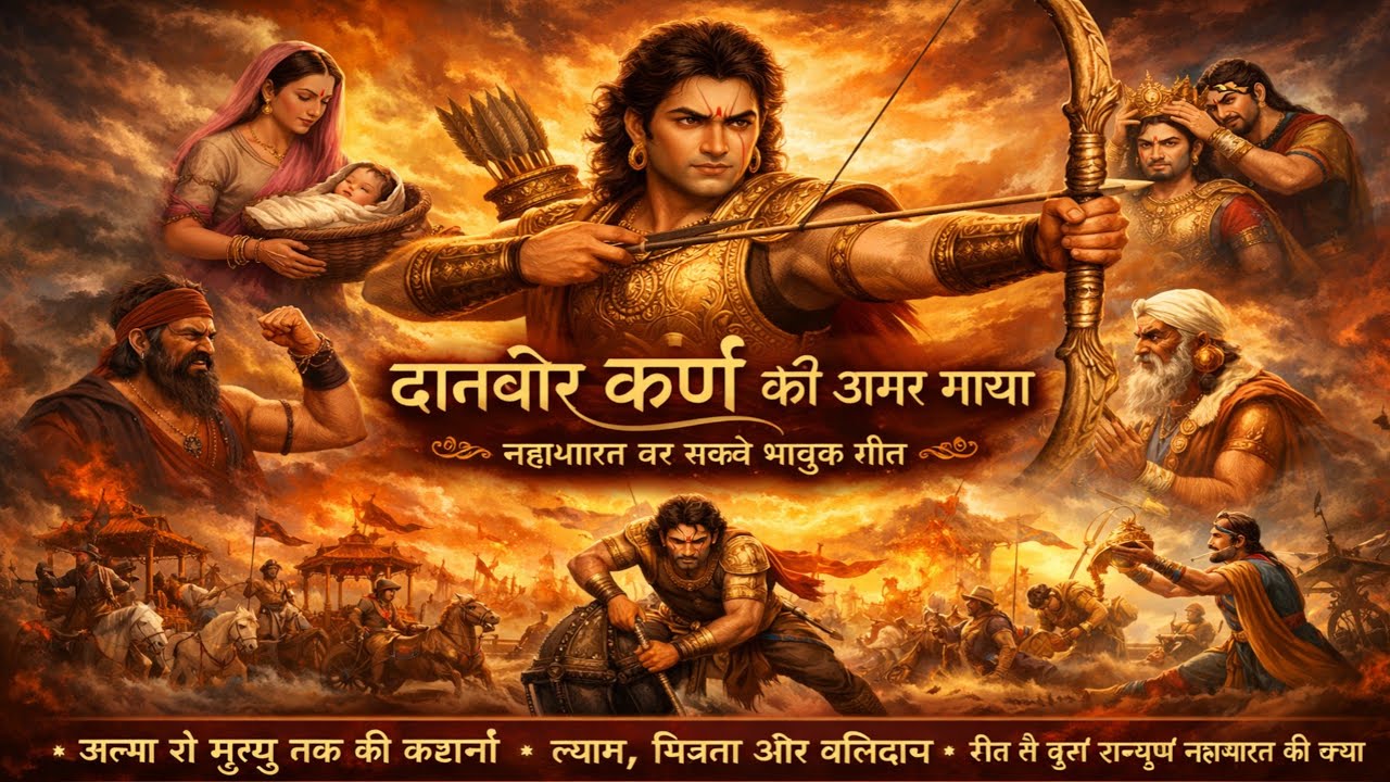 दानवीर कर्ण की अमर गाथा | Mahabharat Karna Song | रोंगटे खड़े कर देने वाला गीत