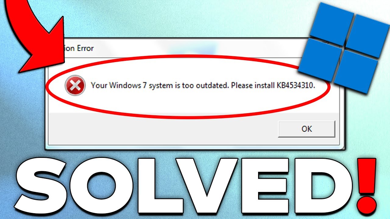 Roblox Your Windows 7 System is Too Outdated. Please install KB4534310  *Easy Fix* (2023) 