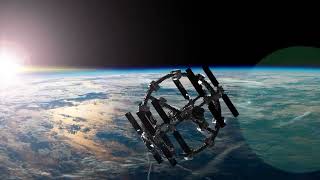 international space station stock video footage