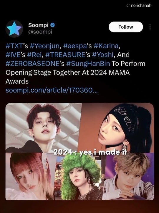 From trembling in front of his fans to performing opening stage MAMA 2024🥹🫶🏻 #yoshi #treasure #kpop