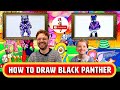 How to draw the black panther | drawing lessons for Kids |  drawing tutorial | Magic Pencil