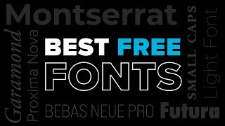 Best Free Fonts for Designers - 5 Quality Fonts