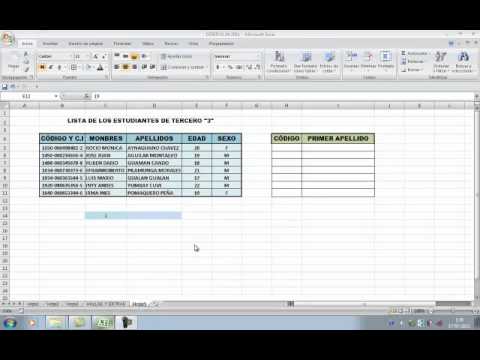 hallar y extraer en excel