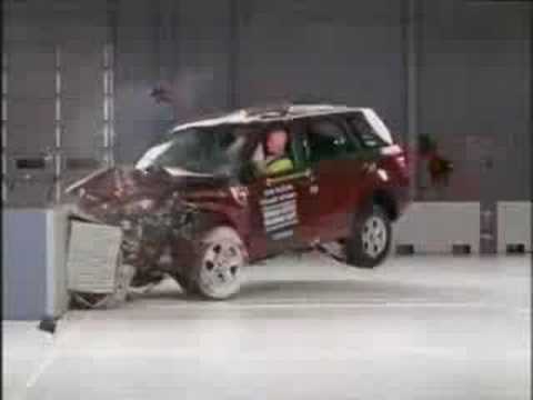 충돌 테스트 2006-2012 Suzuki Grand Vitara (전면 오프셋 테스트) IIHS