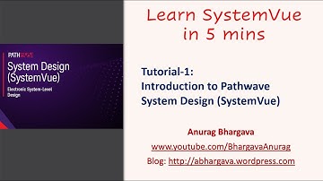 Tutorial-1: What is Pathwave System Design (SystemVue)?