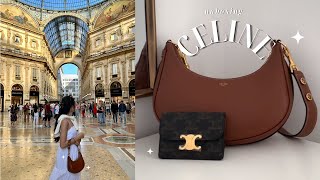 CELINE Unboxing Haul | Celine Medium Ava Strap Bag & Celine Triomphe Cardholder