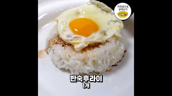 입안에서 퍼지는 짭조름하고 고소함의 향연, 원조 간장계란밥