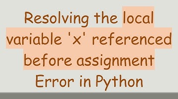 Resolving the local variable 