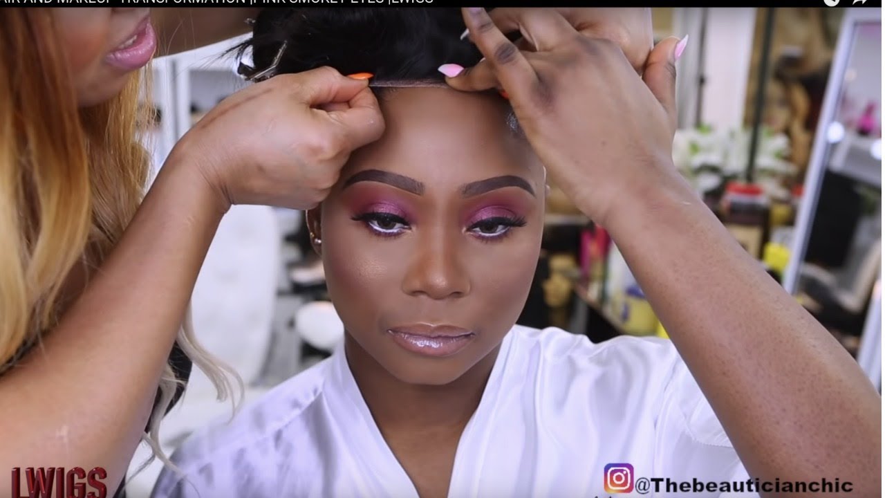 BEAUTIFUL MELANIN HAIR AND MAKEUP TRANSFORMATION 💄  LWIGS