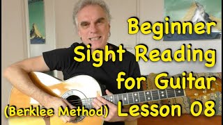 Beginner Sight Reading for Guitar - Lesson 8 (Berklee Method)